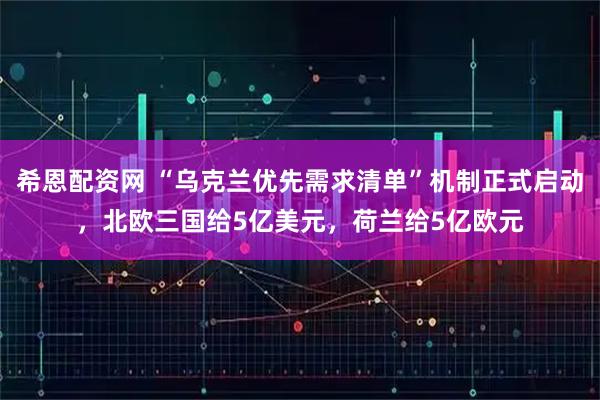 希恩配资网 “乌克兰优先需求清单”机制正式启动，北欧三国给5亿美元，荷兰给5亿欧元