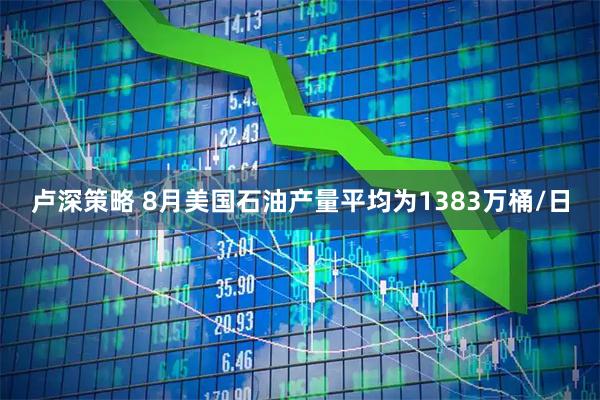 卢深策略 8月美国石油产量平均为1383万桶/日